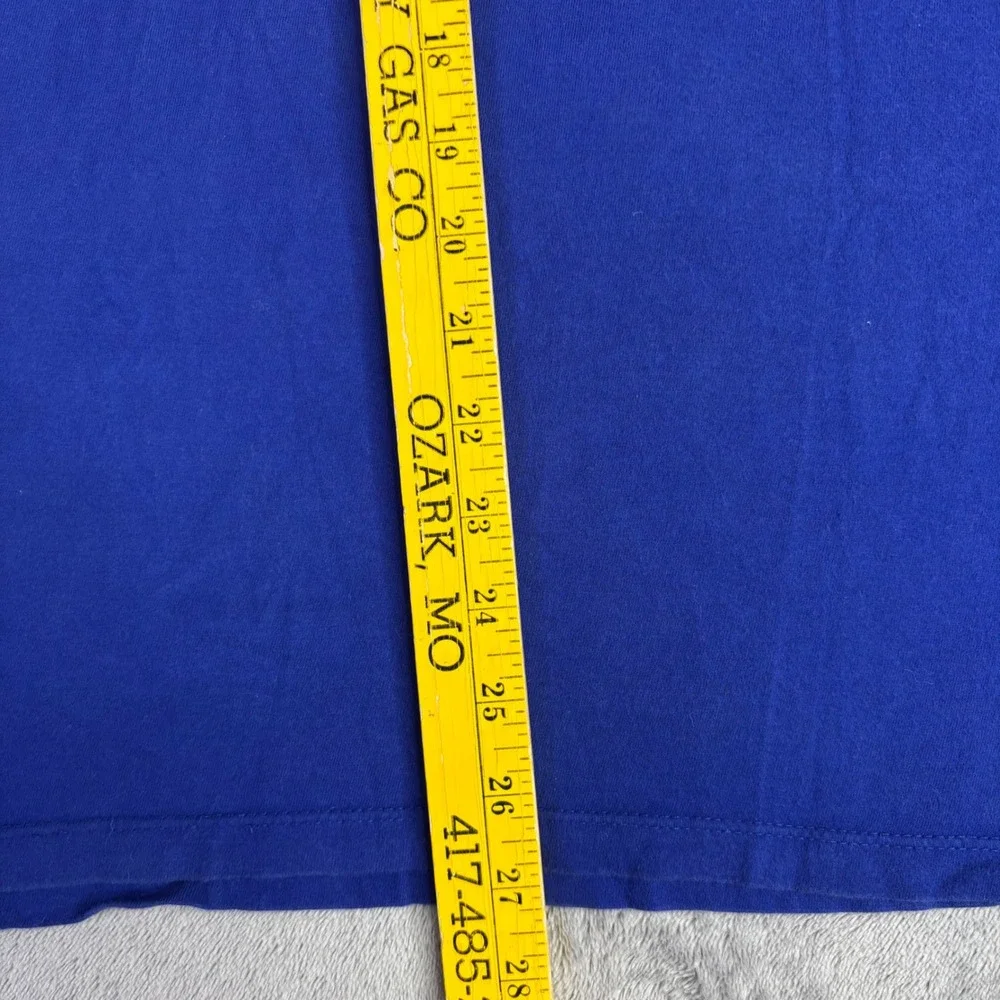 The North Face T-Shirt Men XL Blue Graphic Logo Short Sleeve Cotton Tee
